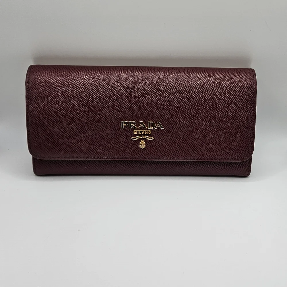 Prada Tri Tone Saffiano Leather Wallet - Picture 3 of 8